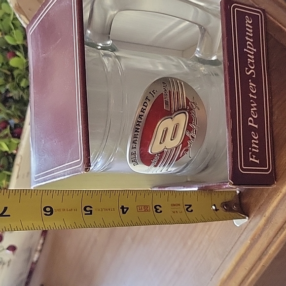 Dale Earnhardt Jr. Budweiser Glass. Handcrafted Fine Pewter Emblem Nascar - Picture 5 of 8